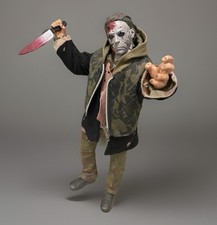 RARE MEZCO 12 INCH HOBO MICHAEL MYERS FIGURE 2009 ROB ZOMBIE HALLOWEEN 2