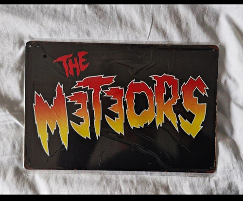 The meteors logo metal - meteors, tin