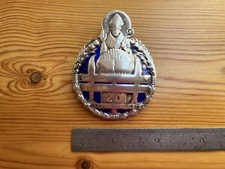 Glasgow Corporation Tramways Silver & Enamel 20 Year Service Cap Badge