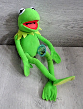 The Muppets Kermit The Frog Plush Soft Toy Tagged Vintage Nanco Jim Henson