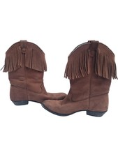 Leather Cowboy Boots With