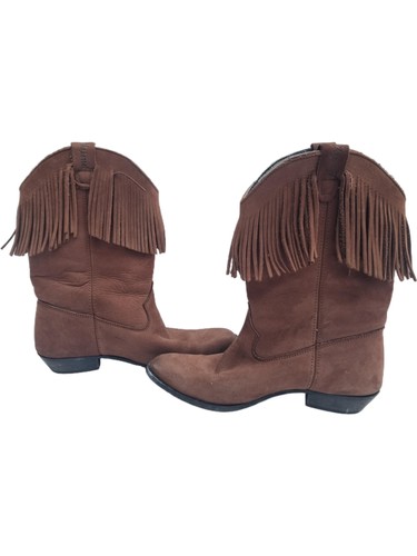 Leather cowboy boots with - boots,