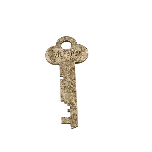 Antique mosler safe flat key - mosler,