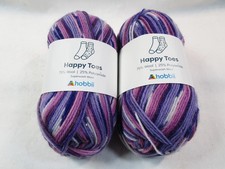 2x 50g Hobbii Happy Toes Sock
