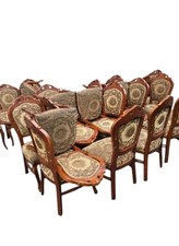 Vintage Solid Wood Upholstered