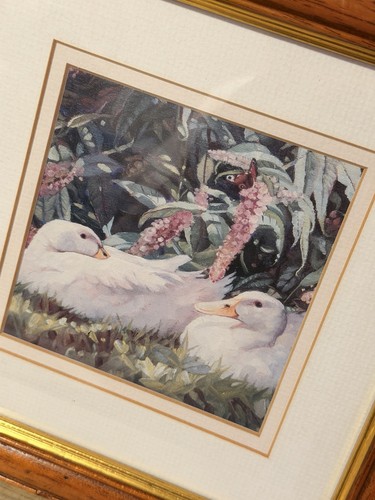 Rustic duck watercolour - rustic,