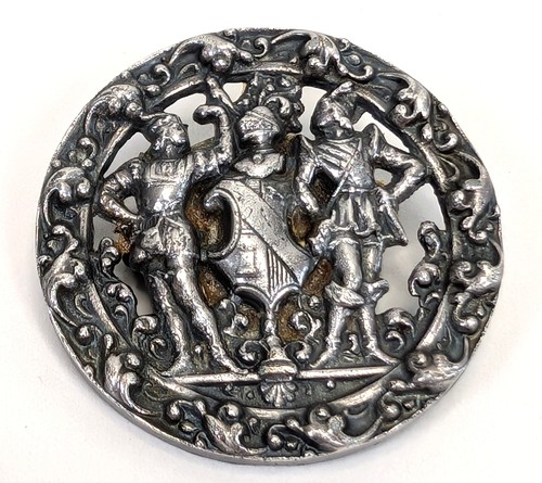 Antique brooch medieval style - brooch,