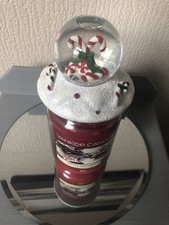 Yankee Candle Candy Cane Snowglobe Topper