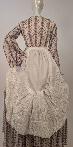 Victorian 19th eyelet ruffle - c,