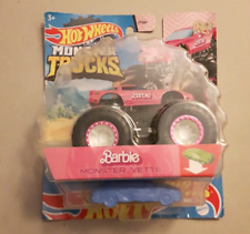 HOT WHEELS MONSTER TRUCKS - BARBIE MONSTER CORVETTE - RARE TREASURE HUNT