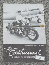 May 1947 Harley Davidson, magazine. Original. 1946-47 Knucklehead