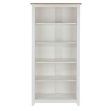 White & Pine Tall Bookcase 4