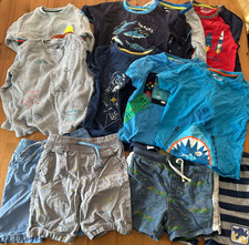 Boys Size 5-6  tops and shorts Bundle (Mountain Warehouse, M&S, F&S ) 
