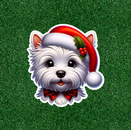 Cute christmas westie west - cute,
