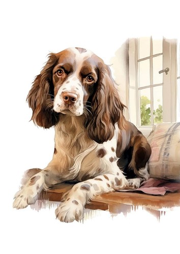 English springer spaniel dog - springer,