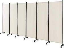 6 Panel White Folding Room
