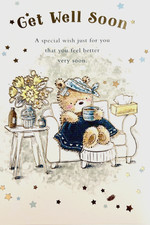 Get well soon greetings card