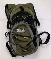 CAMELBAK M.U.L.E. Green Gray Hydration Pack 3L 100 OZ Omega No Bladder Used Mule