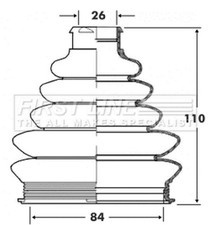 CV Boot Gaiter Outer FOR
