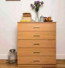 5 Chest Of Drawers Bedroom Living Room Furniture Spacious Modern Design Matt