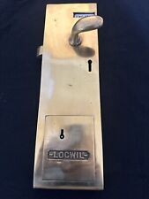 Vintage Brass Public Toilet (penny In The Slot)Door Lock .REF SK 89.