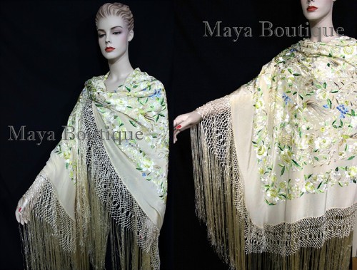 Flamenco embroidered silk - embroidered,