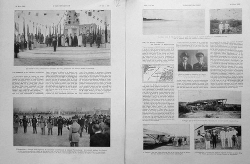 Old vintage print ski - old,
