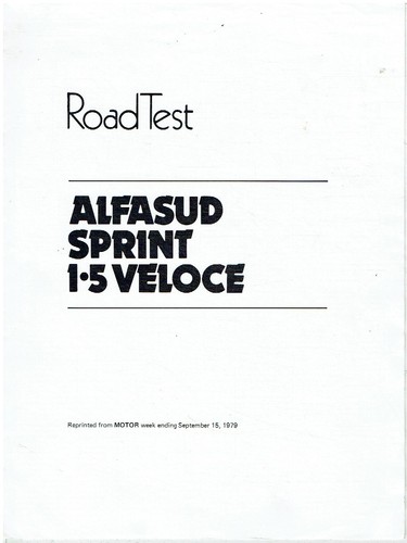 Alfa romeo alfasud sprint 5 - alfa,