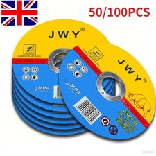 100X 115mm Ultra Thin 1mm Metal Cutting Blade Disc For Steel Stainless Angle UK