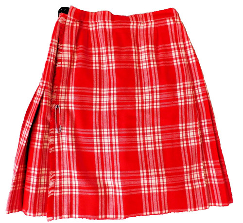 Vtg womans kilt - womans, white