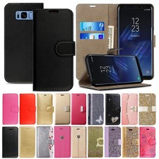 Case For Samsung Galaxy S8 / S8 Plus Leather Flip Wallet Card Holder Phone Cover