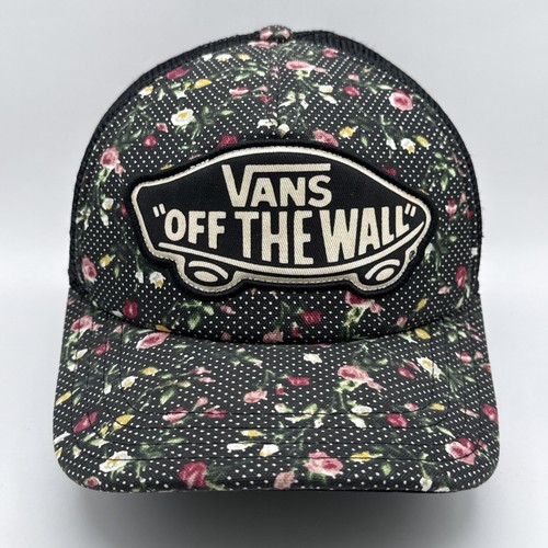 Vans black floral print - black,