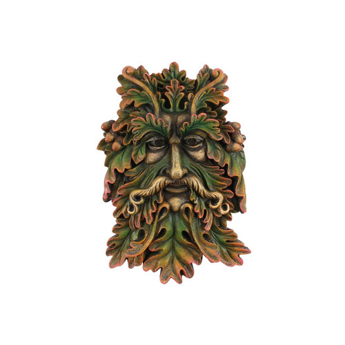 Green man face wall - face,