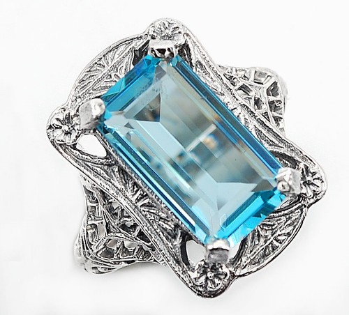 10ct aquamarine 925 sterling - 925,