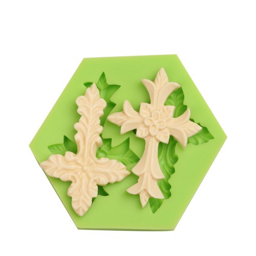 Silicone crucifix cross mould - cross,