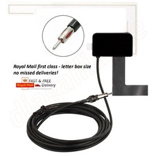 UNIVERSAL CAR DAB+FM ANTENNA WINDOW GLASS MOUNT ACTIVE RADIO ADAPTER AERIAL