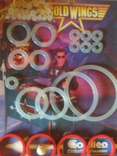 GOTTLIEB PINBALL MACHINE - GOLD WINGS - CLEAR SILICON ELASTIC KIT - pinball