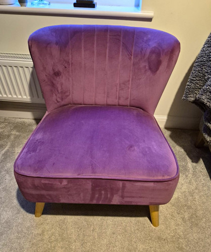 Purple velvet upholstered - purple,