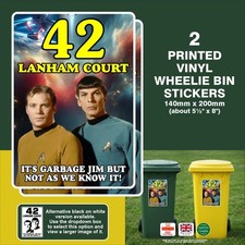 2 Wheelie Bin Stickers -