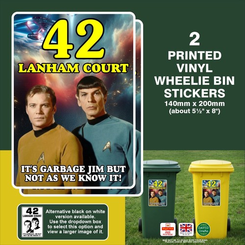 Wheelie bin stickers - 2,