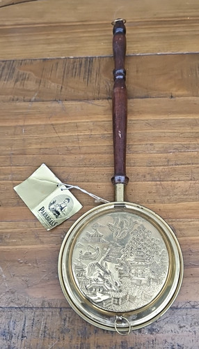 Vtg hinged lid brass - hinged,