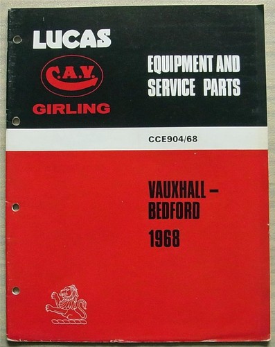 Lucas vauxhall bedford cars - lucas,
