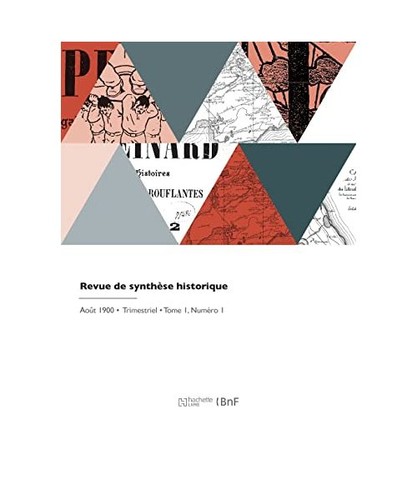 Revue synthèse historique - synthèse,