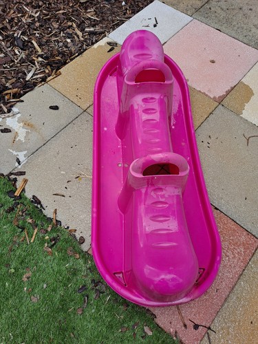 Childrens pink plastic - pink, seesaw