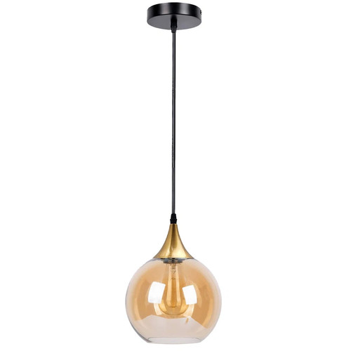 Modern amber globe - globe, glass