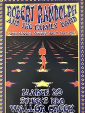 Robert Randolph - 2003 Jeff Miller poster Austin, TX Stubb's BBQ