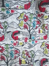 VINTAGE SINGLE CURTAIN 1950s