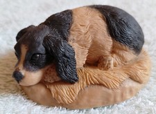 Vintage Teviotdale figurine: Spaniel by Edlmann 1983.  4 x 9 x 6.5 cm.  VGC