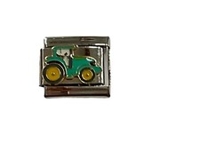 FARM TRACTOR ITALIAN CHARM FITS ALL CLASSIC DESIGNER LINK BRACELETS SA13