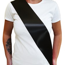PLAIN / BLANK HEN NIGHT PARTY SASHES - CREATE YOUR OWN SASH - UNPRINTED SASH -
